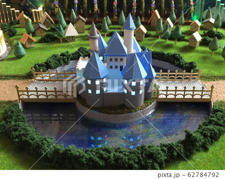 ジオラマ ハンドメイド古城