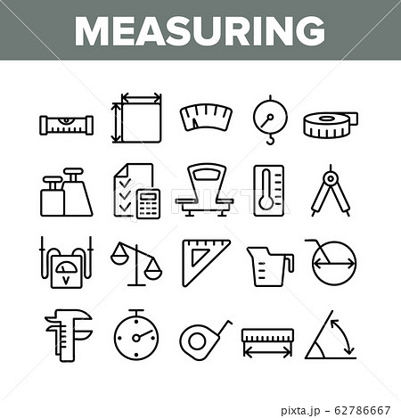 Measuring Equipment Collection Icons Set Vector Measuring Equipment Collection Icons Set Vector 62786667