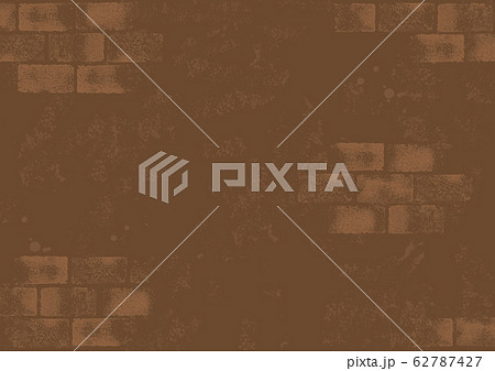 ざらざらしたレンガ背景ベクター有り茶色 ざらざらしたレンガ背景ベクター有り茶色 62787427