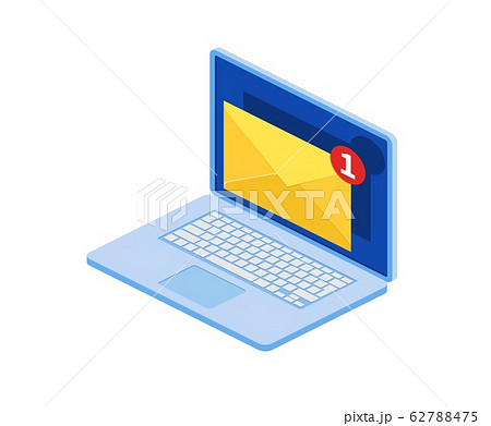 Email service isometric 62788475