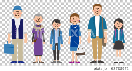 Three generations family vector 62788971