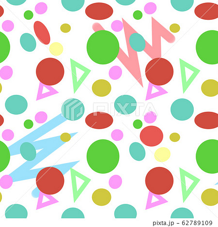 明るいカラフルな包装紙素材 62789109