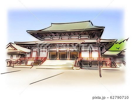 成田山 新勝寺のイラスト素材