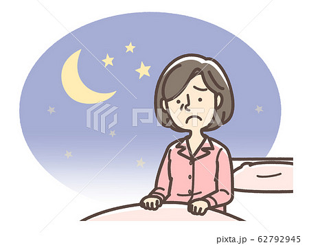 不眠症　中年　女性 62792945