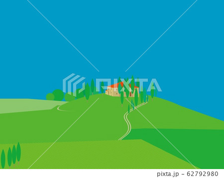 オルチャ渓谷　val　d'orcia　トスカーナ　toscana　夏 62792980