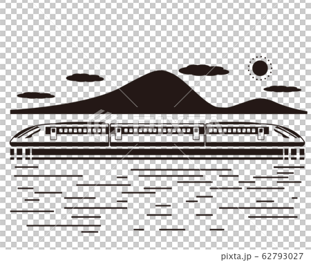 新幹線　電車　列車　鉄道　アイコン　 62793027