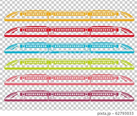 新幹線　電車　列車　鉄道　アイコン　 62793033