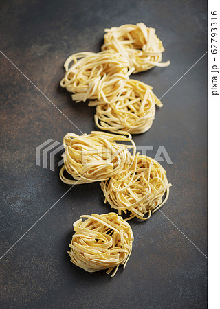 italian raw pasta tagliatelle italian raw pasta tagliatelle 62793316