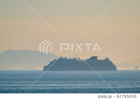 Cruise liner ship in Mediterranea sea 62795650