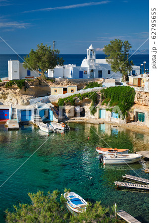 Mandrakia village in Milos island, Greece Mandrakia village in Milos island, Greece 62795655
