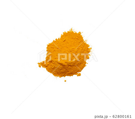 Dry turmeric powder isolated on white 62800161