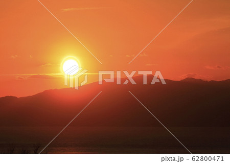 荒尾市 四ツ山神社 夕日、 荒尾市 四ツ山神社 夕日、 62800471