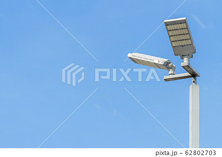 Light Post With Blue Sky Background and multi 62802703