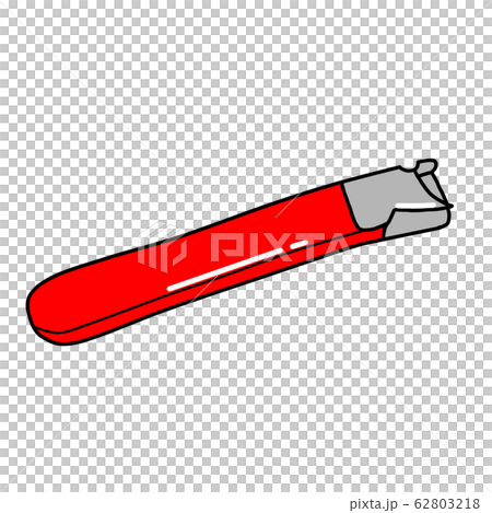 右撇子的紅色開罐器插圖素材 右撇子的紅色開罐器插圖素材 62803218