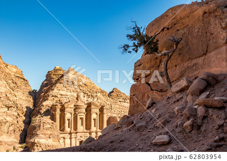 Jordan, Petra. Amazing ancient religious complex Jordan, Petra. Amazing ancient religious complex 62803954