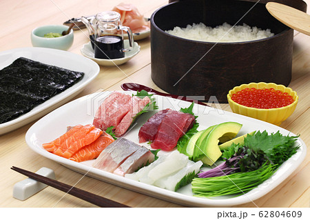 手巻き寿司 62804609