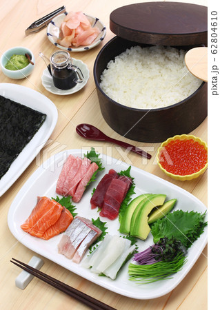 手巻き寿司 62804610