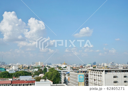 タイ、バンコク、黄金の丘寺院とその周辺エリア タイ、バンコク、黄金の丘寺院とその周辺エリア 62805271