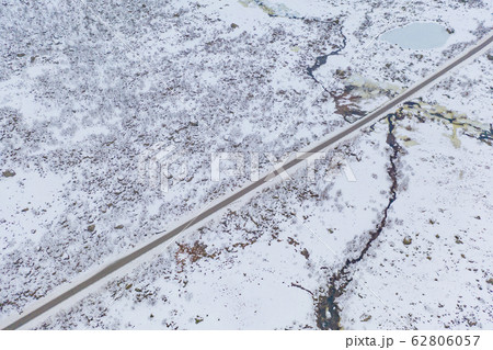 Aerial view of white snow mountain in Lofoten Aerial view of white snow mountain in Lofoten 62806057