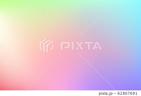 淡くにじんだ雰囲気の薄い虹色グラデーションのイラスト素材 [62807691 ...