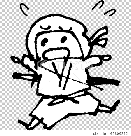 忍者 焦るのイラスト素材