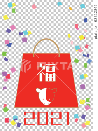 牛幸運袋的2021年插圖 牛幸運袋的2021年插圖 62812843
