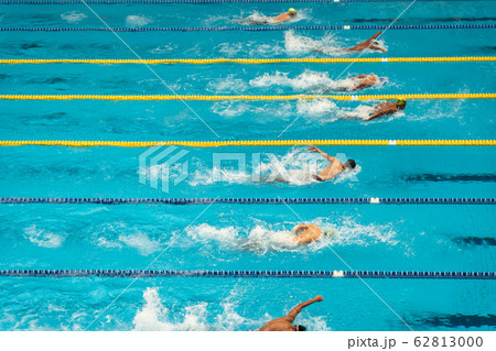 Athlete butterfly swimming competition in swimming pool Athlete butterfly swimming competition in swimming pool 62813000