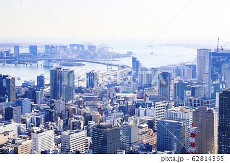 【東京都港区】東京タワー展望台からの都市風景 【東京都港区】東京タワー展望台からの都市風景 62814365