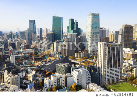 【東京都港区】東京タワー展望台からの秋の都市風景 【東京都港区】東京タワー展望台からの秋の都市風景 62814391