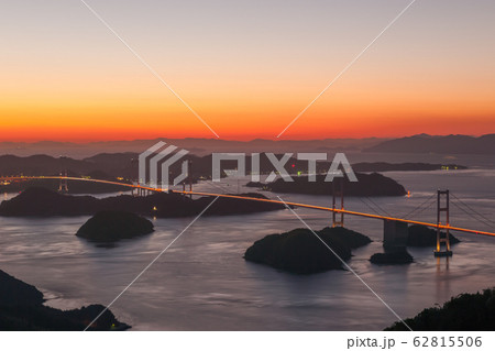 来島海峡に沈む夕陽 来島海峡に沈む夕陽 62815506