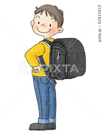 小学生　ランドセル　男の子　黒ランドセル 62815815