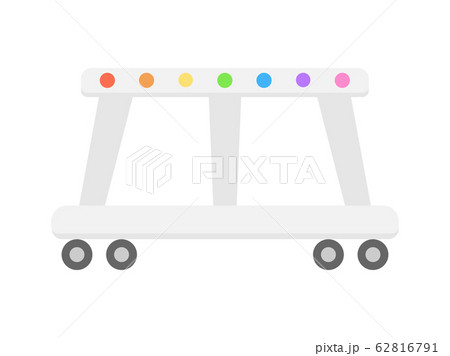 赤ちゃん用歩行器のイラスト素材