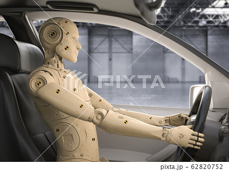 crash tesh dummy in car 62820752