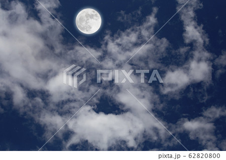 Full moon with starry and clouds background. Full moon with starry and clouds background. 62820800