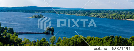 Panoramic view of the Dnieper river. Kanev, Panoramic view of the Dnieper river. Kanev, 62821491