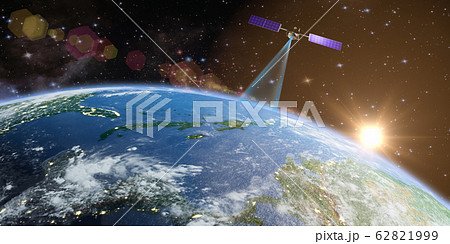 Satellite transmits a signal Satellite transmits a signal 62821999