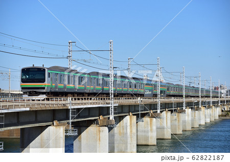 東海道本線　茅ヶ崎－平塚　JR東日本　E231系1000番台　K01編成（国府津） 62822187