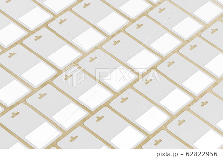 Rows with blank gift cards 62822956