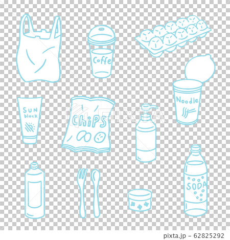 Plastic Product Set Stock Illustration