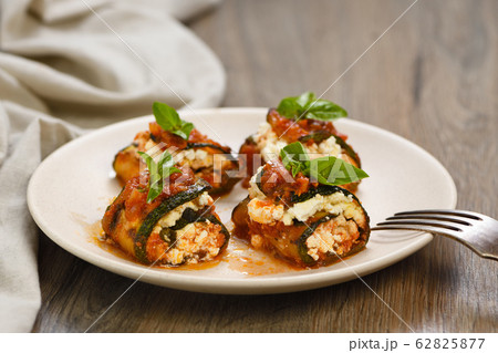 Zucchini Rolls with Ricotta Zucchini Rolls with Ricotta 62825877