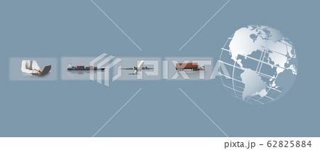 Abstract image of the world logistics, there are 62825884