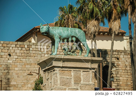 Bronze sculpture of a Roman symbol at Merida 62827495