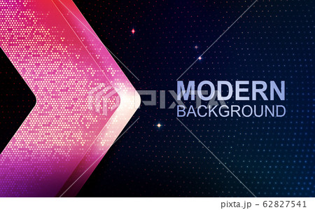 Dark saturated blue design with glitter and with a shiny pink arrow with a glittering mosaic Dark saturated blue design with glitter and with a shiny pink arrow with a glittering mosaic 62827541