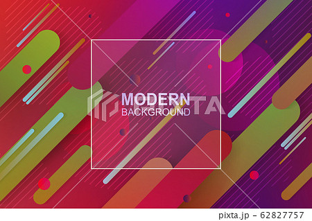 Abstract purple dark design with multi-colored stripes and small circles 62827757