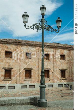 Building with windows and public lamp at Salamanca 62827799