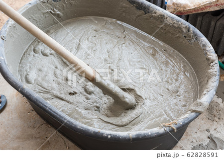 cement mix concrete is compacted sand 62828591