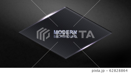 Dark elegant background with a shiny rhombus-shaped textured frame 62828864