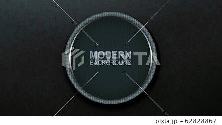 Dark green background with a round frame with a light texture border 62828867