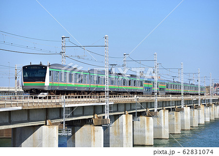 東海道本線　茅ヶ崎－平塚　JR東日本　E233系3000番台　U620編成（小山） 62831074