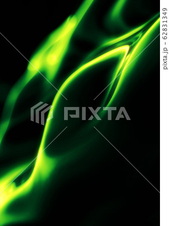 Abstract Wavy A4 Background neon green 62831349